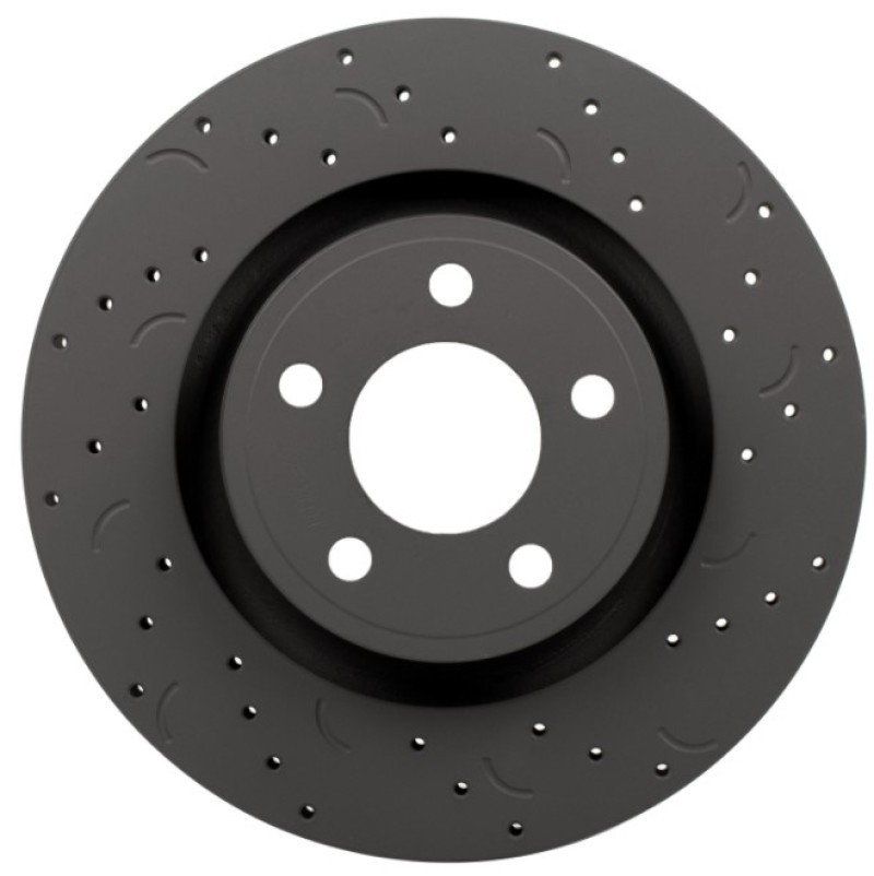 Jeep Wrangler Brake Rotors (2) - Front - Hawk Performance - Talon Cross Drilled And Slotted - `18-`20